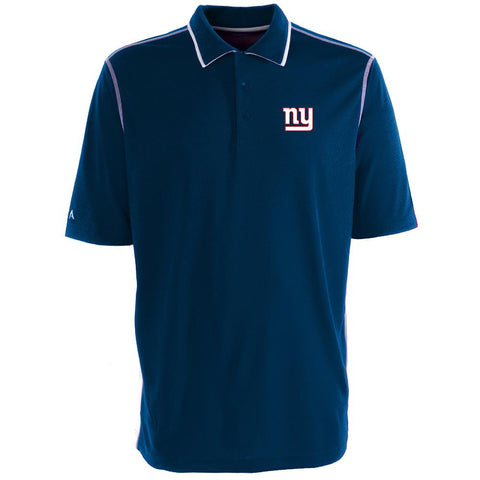 New York Giants NFL Fuel Men's Polo Shirt (Dark Royal-White) (Medium)