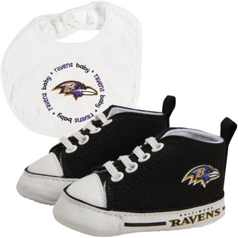 Baltimore Ravens NFL Infant Bib and Shoe Gift Set