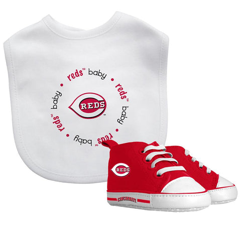 Cincinnati Reds MLB Infant Bib and Shoe Gift Set