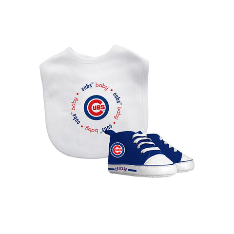 Chicago Cubs MLB Infant Bib and Shoe Gift Set