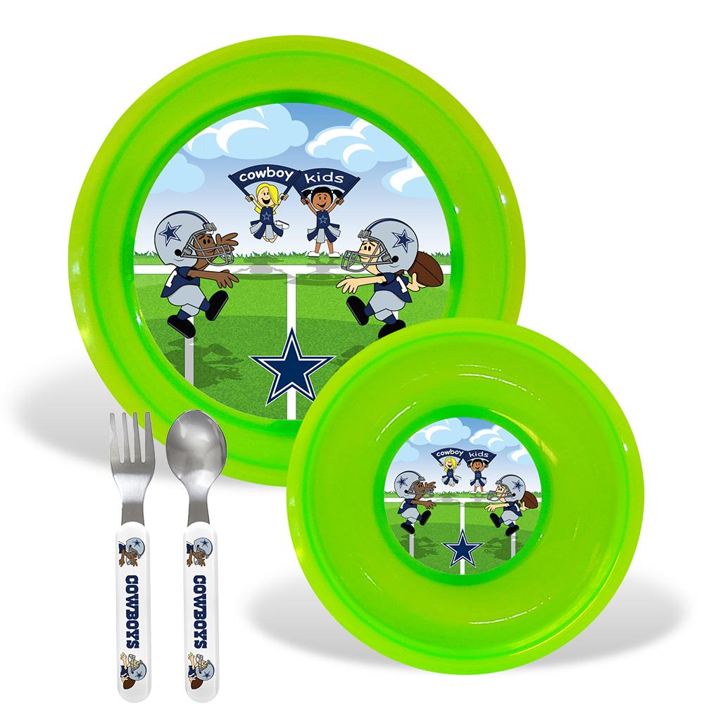 Dallas Cowboys Nfl Bpa Free Toddler Dining Set (4 Piece)