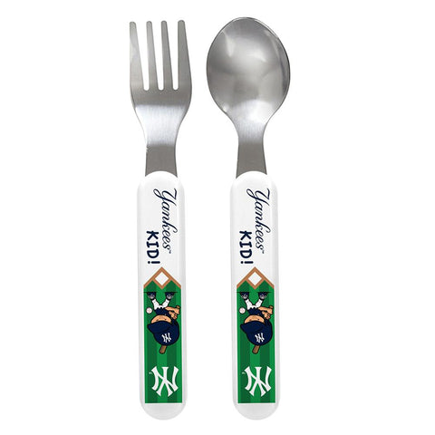 New York Yankees Mlb Infant 2-piece Cutlery Set
