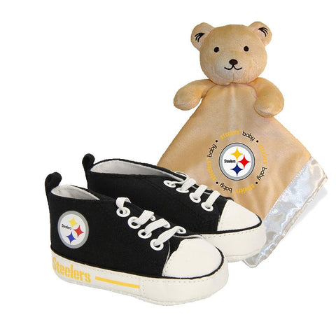 Pittsburgh Steelers Nfl Infant Blanket And Shoe Set
