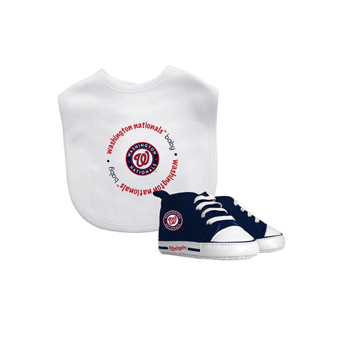 Washington Nationals MLB Infant Bib and Shoe Gift Set