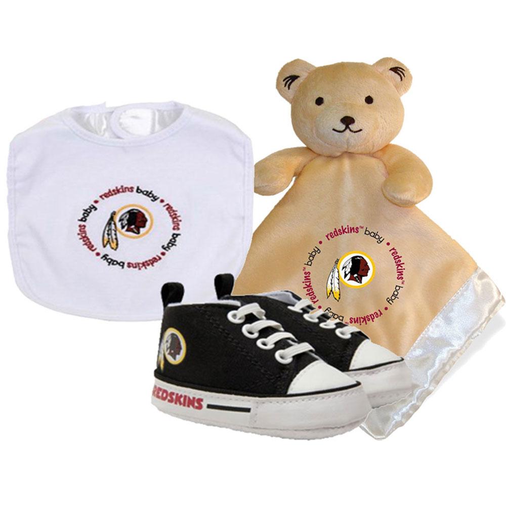 Washington Redskins Nfl Infant Blanket Bib And Shoe Deluxe Set