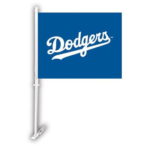 Los Angeles Dodgers MLB Car Flag W-Wall Brackett