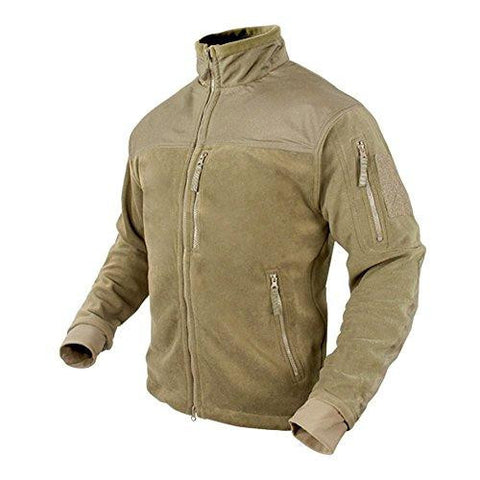 Alpha Fleece Jacket Color- Tan (small)
