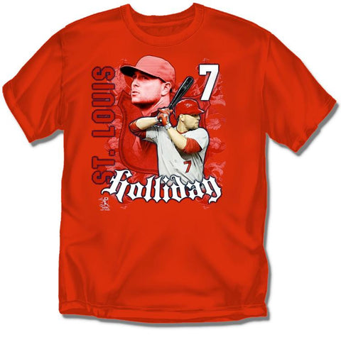 St. Louis Cardinals MLB Matt Holliday #7 Players Mens Tee (Small)