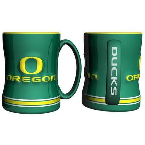 Oregon Ducks Ncaa Coffee Mug - 15oz Sculpted (single Mug)