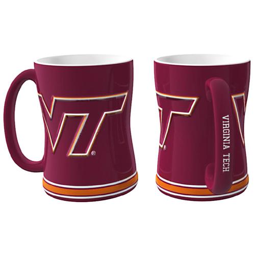 Virginia Tech Hokies Ncaa Coffee Mug - 15oz Sculpted (single Mug)