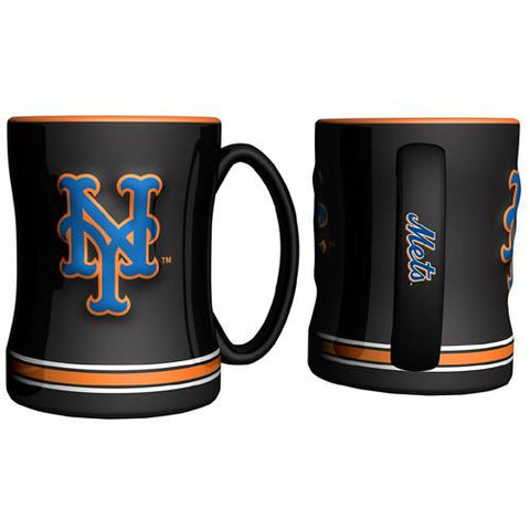 New York Mets MLB Coffee Mug - 15oz Sculpted (Single Mug)