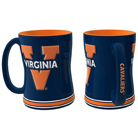Virginia Cavaliers Ncaa Coffee Mug - 15oz Sculpted (single Mug)