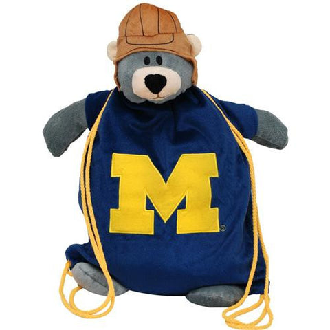 Michigan Wolverines Ncaa Plush Mascot Backpack Pal