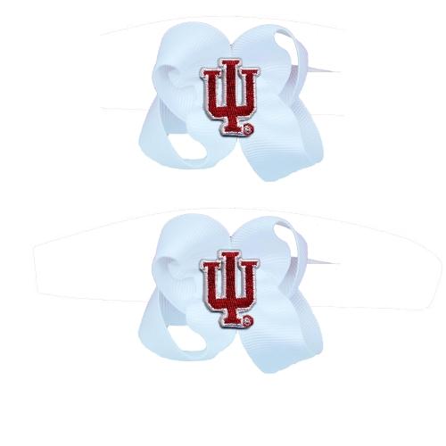 Indiana Hoosiers Ncaa Hair Bow Pair