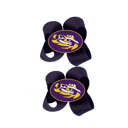 Lsu Tigers Ncaa Hair Bow Pair
