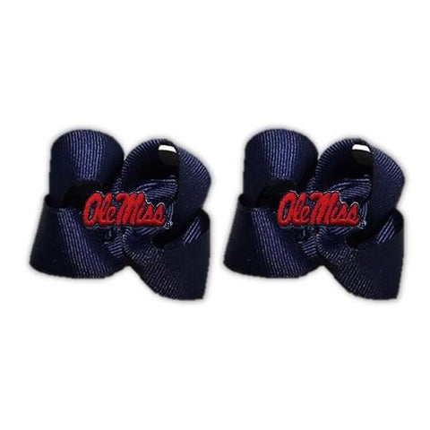 Mississippi Rebels Ncaa Hair Bow Pair
