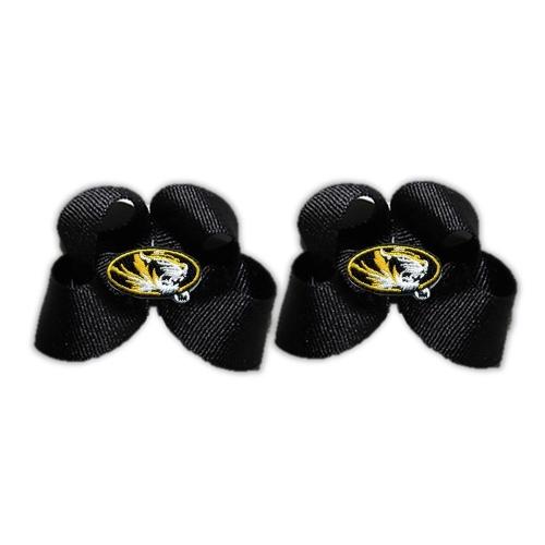 Missouri Tigers Ncaa Hair Bow Pair