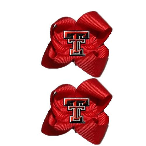 Texas Tech Red Raiders Ncaa Hair Bow Pair