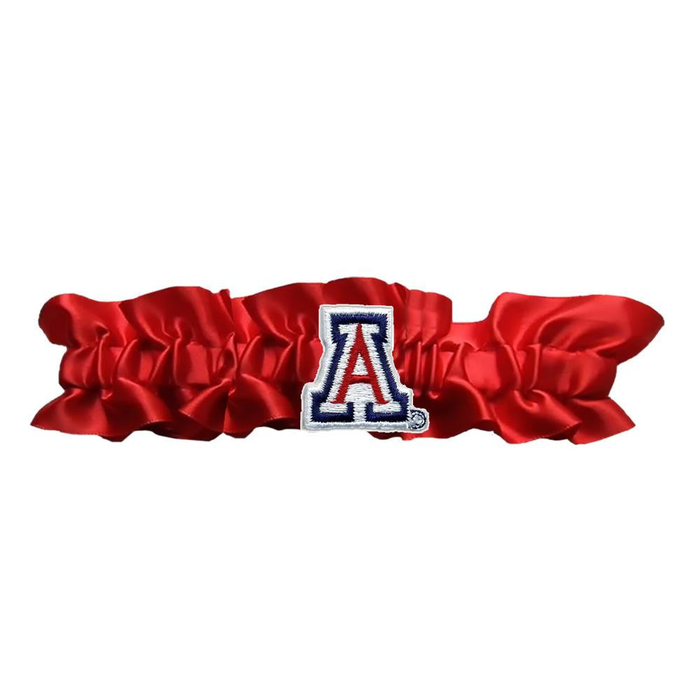 Arizona Wildcats Ncaa Dainty Satin Garter (red)
