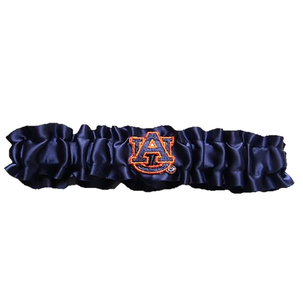 Auburn Tigers Ncaa Dainty Satin Garter (navy Blue)