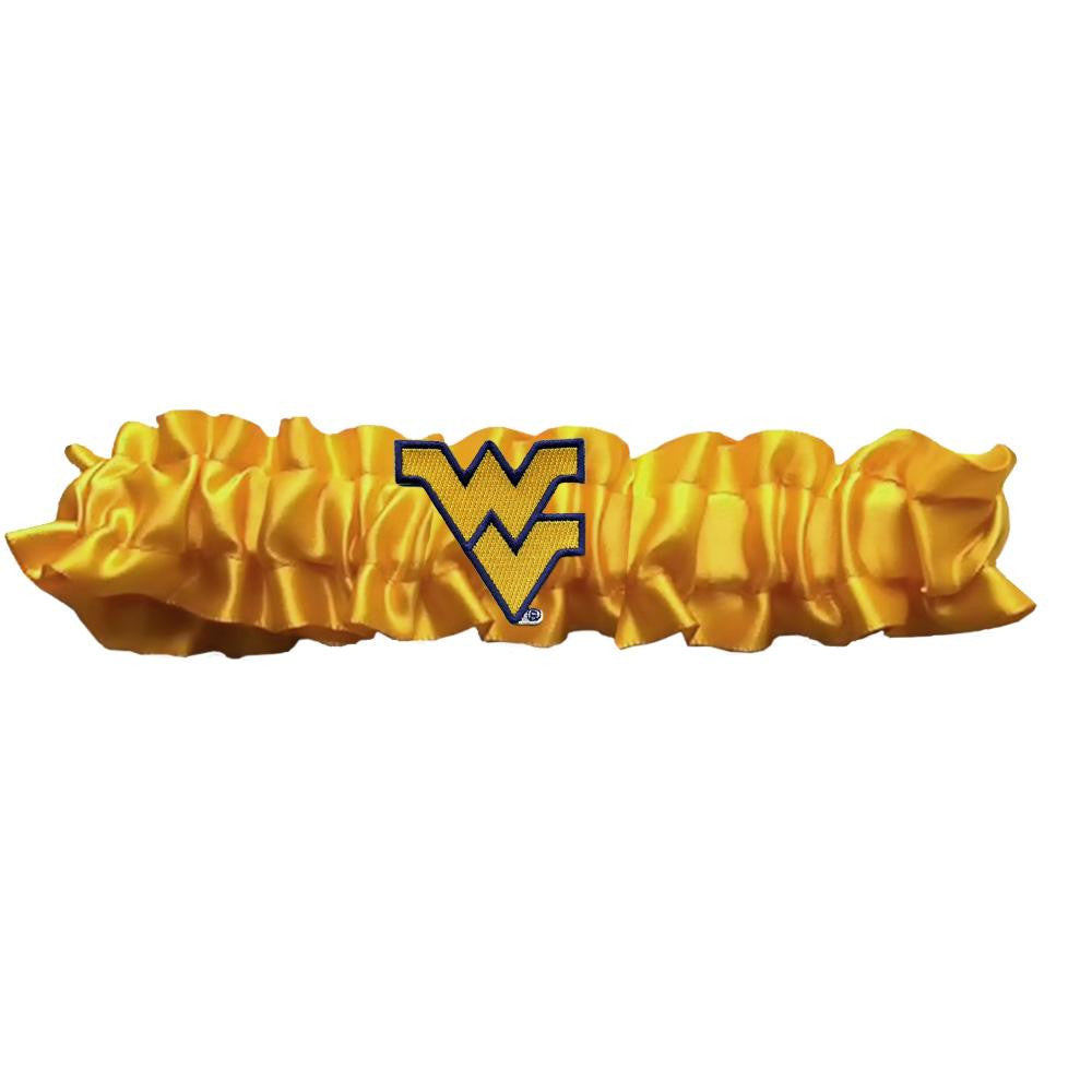 West Virginia Mountaineers Ncaa Dainty Satin Garter (yellow)