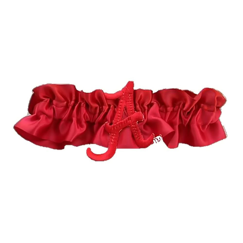 Alabama Crimson Tide Ncaa Satin Garter (red)