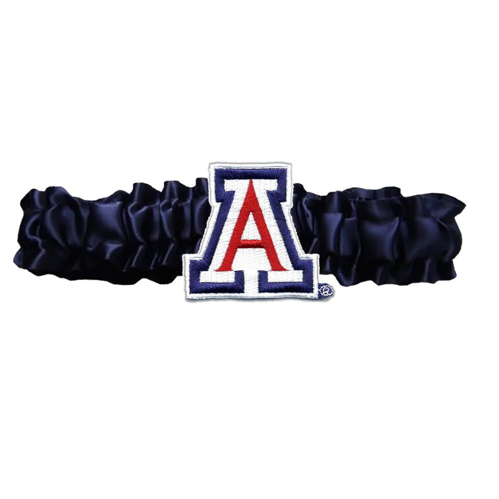 Arizona Wildcats Ncaa Satin Garter (navy Blue)