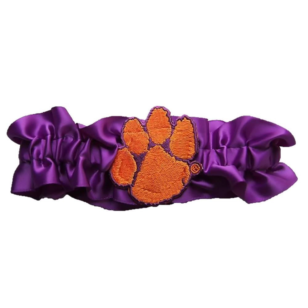 Clemson Tigers Ncaa Satin Garter (purple)