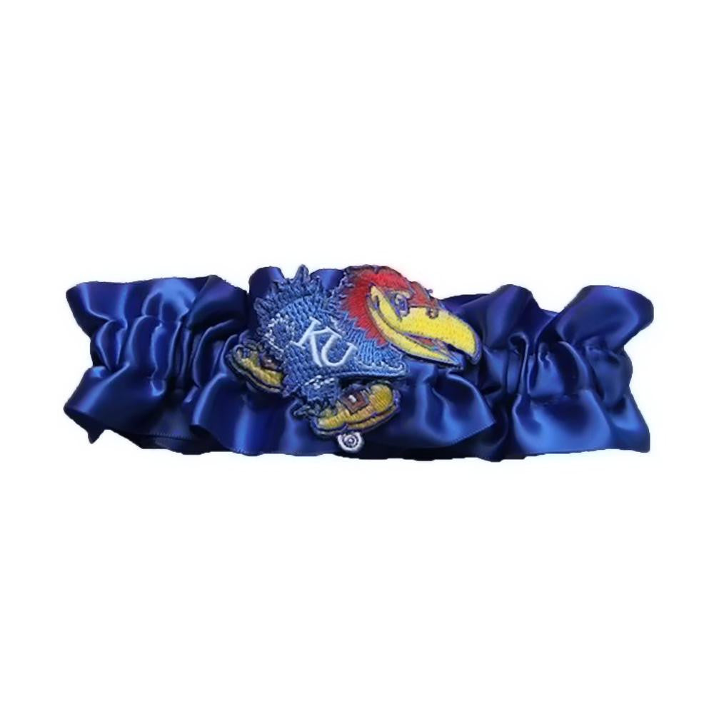 Kansas Jayhawks Ncaa Satin Garter (royal Blue)