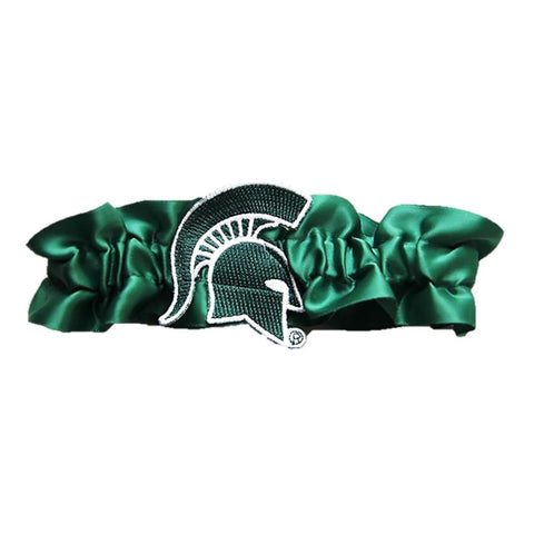 Michigan State Spartans Ncaa Satin Garter (green)