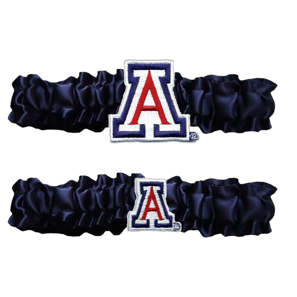 Arizona Wildcats Ncaa Garter Set "one To Keep One To Throw" (navy Blue-navy Blue)