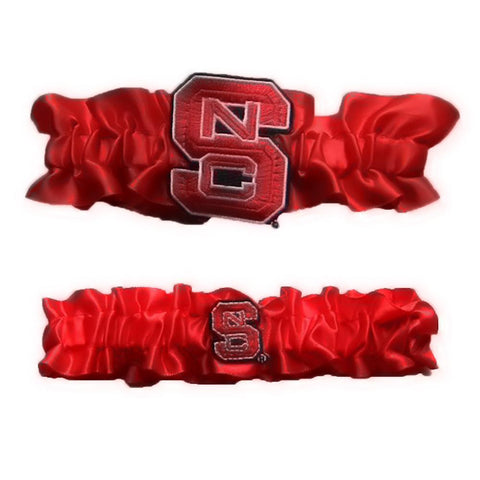 North Carolina State Wolfpack Ncaa Garter Set "one To Keep One To Throw" (red-red)