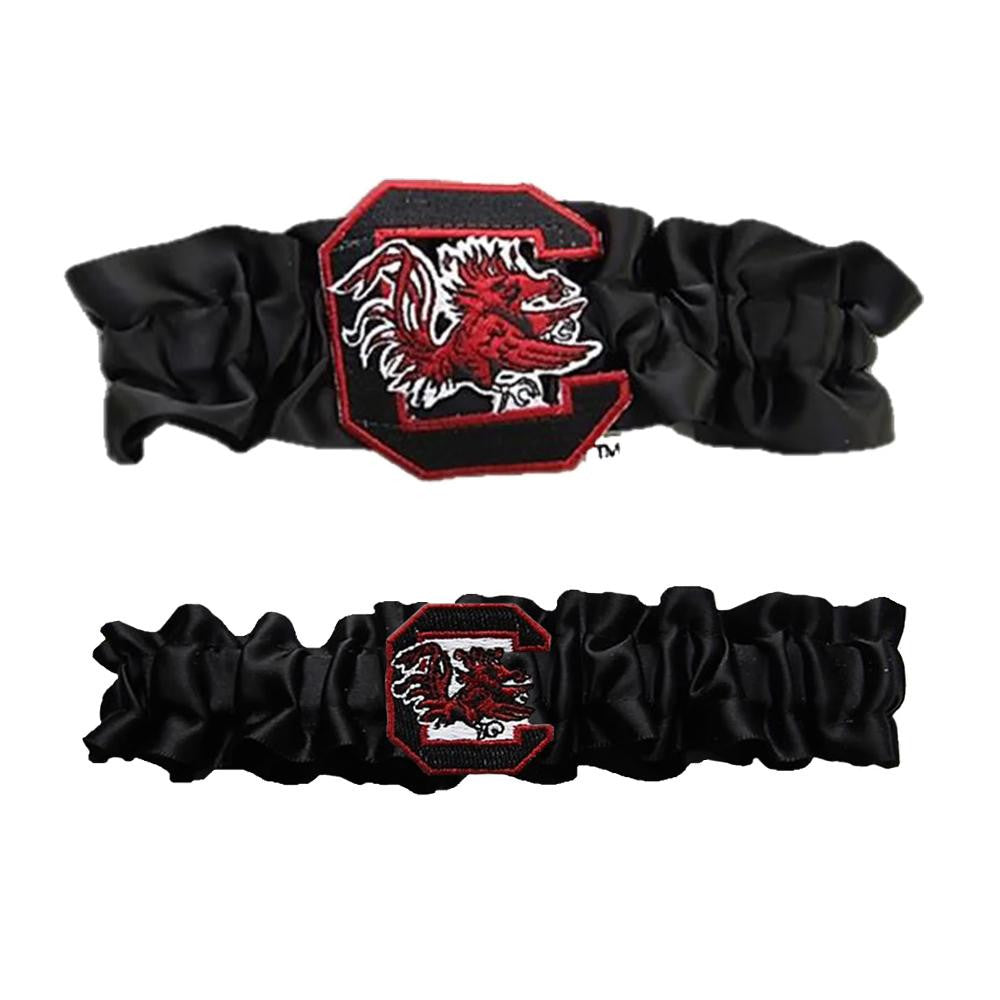 South Carolina Gamecocks Ncaa Garter Set "one To Keep One To Throw" (black-black)