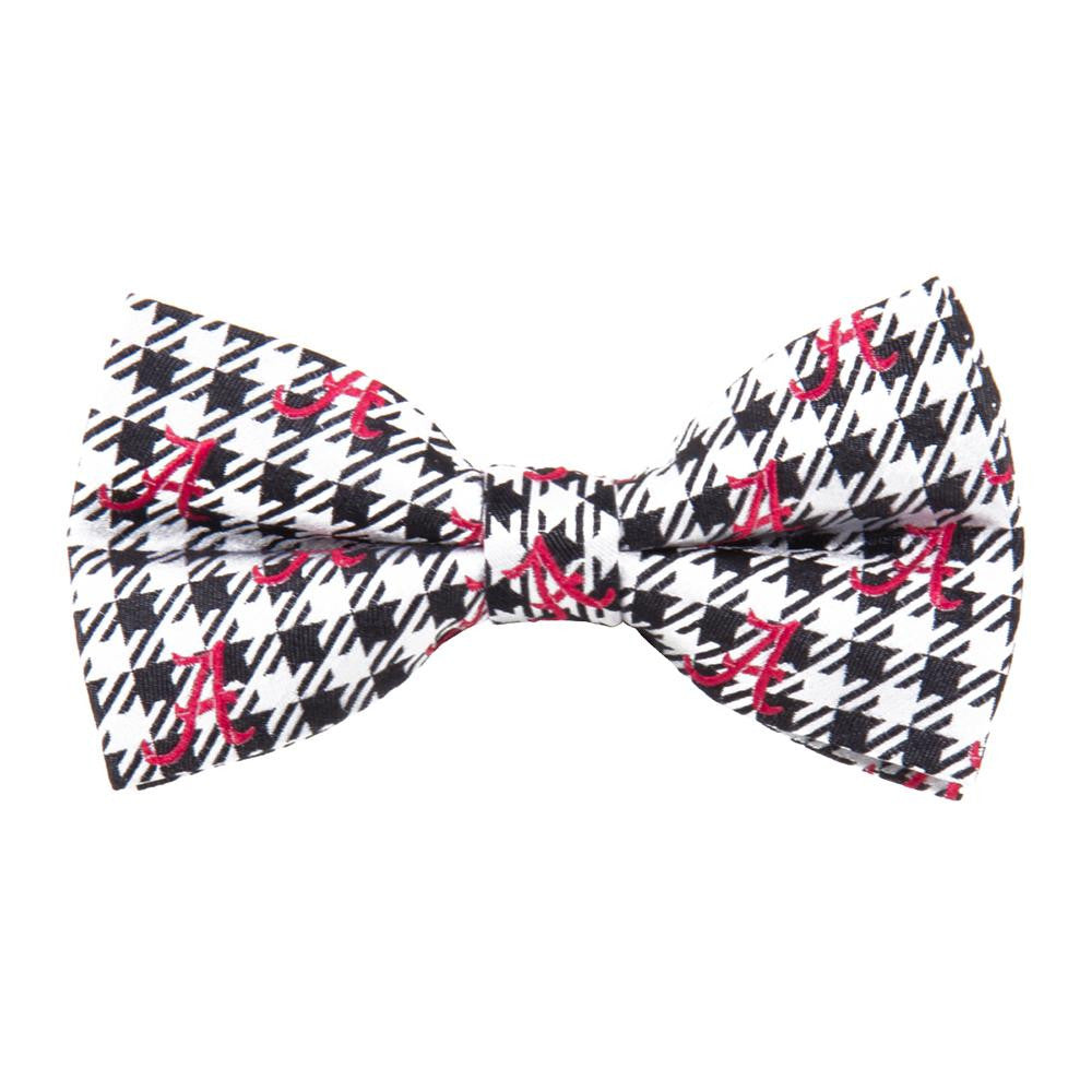 Alabama Crimson Tide Ncaa Houndstooth Mens Bow Tie