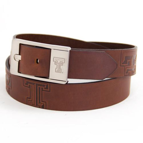 Texas Tech Red Raiders Ncaa Brandish Leather Belt Size 32