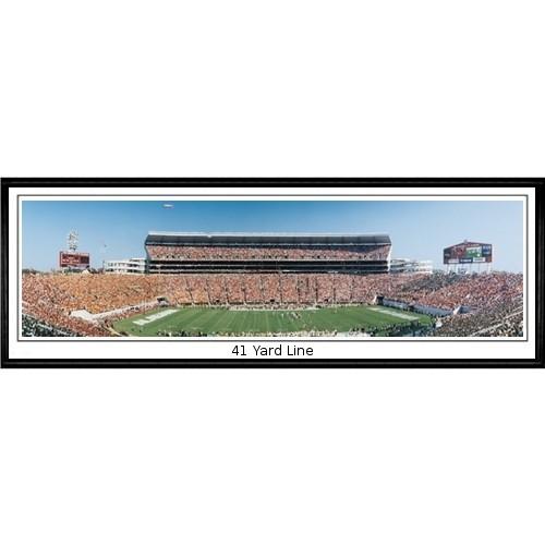Alabama Crimson Tide "41 Yard Line" - 13.5"x39" Standard Black Frame