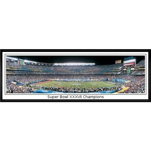 Tampa Bay Buccaneers "super Bowl Xxxvii Champions" - 13.5"x39" Standard Black Frame