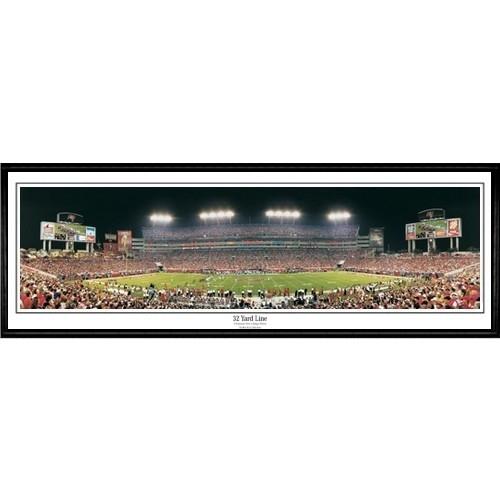 Tampa Bay Buccaneers "32 Yard Line" - 13.5"x39" Standard Black Frame