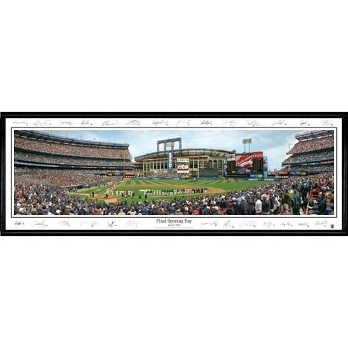 New York Mets "final Opening Day" - With Signatures - 13.5"x39" Standard Black Frame