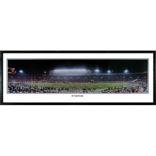 Chicago Bears "21 Yard Line" - 13.5"x39" Standard Black Frame