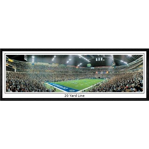 Dallas Cowboys "20 Yard Line" - 13.5"x39" Standard Black Frame
