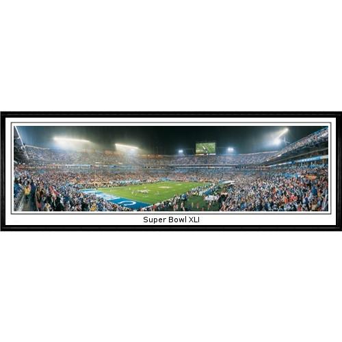 Indianapolis Colts "super Bowl Xli" - 13.5"x39" Standard Black Frame