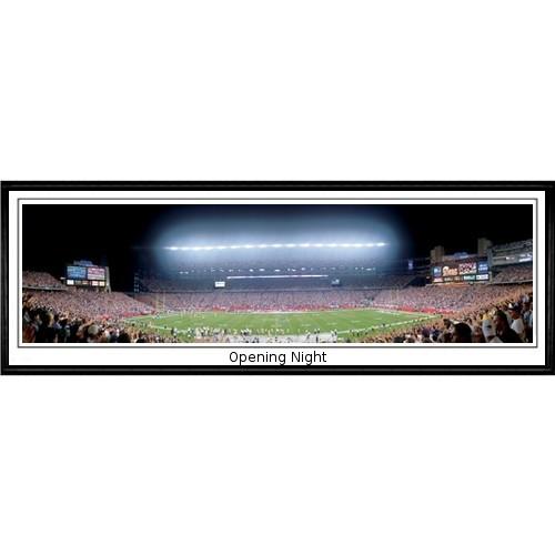 New England Patriots "opening Night" - 13.5"x39" Standard Black Frame