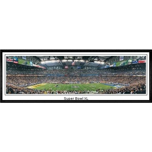 Pittsburgh Steelers "super Bowl Xl" - 13.5"x39" Standard Black Frame
