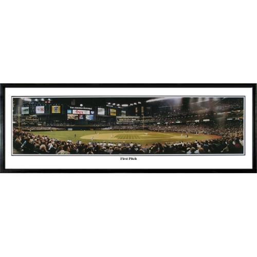 Arizona Diamondbacks "first Pitch" - 13.5"x39" Standard Black Frame