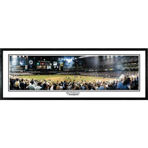Arizona Diamondbacks "2001 World Series Champions" - 13.5"x39" Standard Black Frame