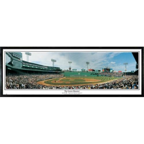 Boston Red Sox "the Green Monster" - 13.5"x39" Standard Black Frame