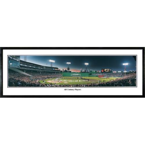 Boston Red Sox "all Century Players" - 13.5"x39" Standard Black Frame