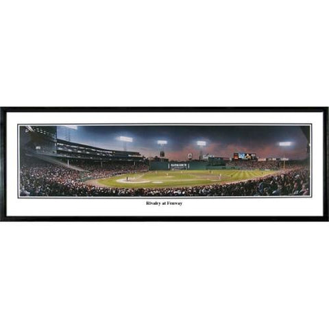 Boston Red Sox "rivalry At Fenway" - 13.5"x39" Standard Black Frame