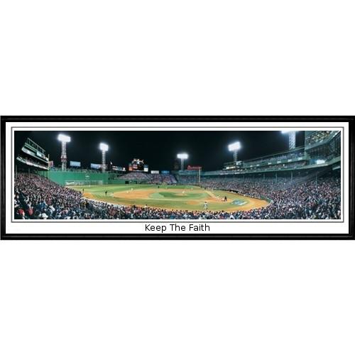 Boston Red Sox "keep The Faith" - 13.5"x39" Standard Black Frame